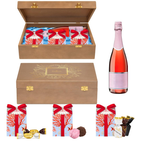 Шкатулка: суфле, марципановые конфеты, мармелад 350г