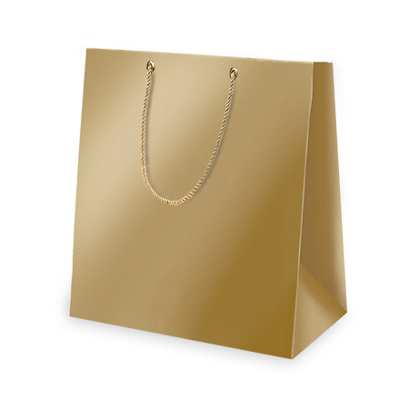 Пакет золотой 43х35х20 см