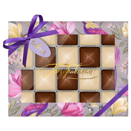 Конфеты ассорти с шоколадной и кремовой начинкой набор 210г