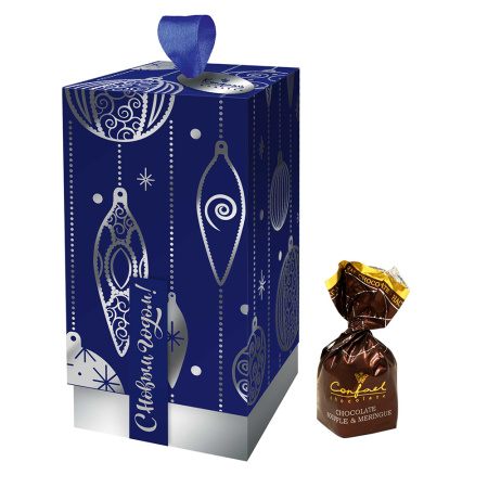 Набор конфет шоколадное суфле-безе синий 195г