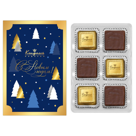 Шоколадные конфеты  ассорти, ананасовое суфле в горьком шоколаде 45г