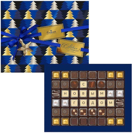 Шоколадные конфеты ассорти, суфле, мармелад 420г