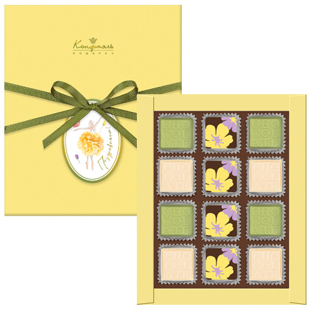 Конфеты ассорти набор желтый 115г