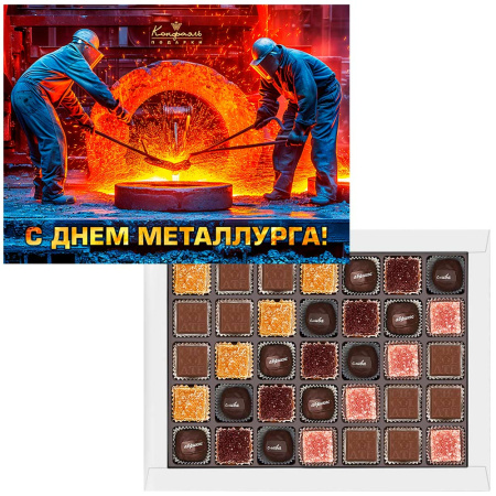 Набор сухофруктов, мармелада и конфет ассорти на День Металлурга 395г