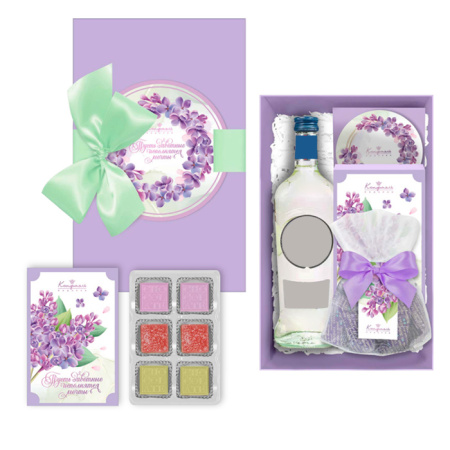 Подарочный набор суфле и мармелада, сухофруктов, конфет ассорти