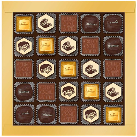 Шоколадные конфеты ассорти "С Днем строителя" 270г