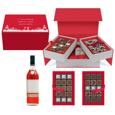 Набор конфет ручной работы, ассорти, суфле "День нефтяника"