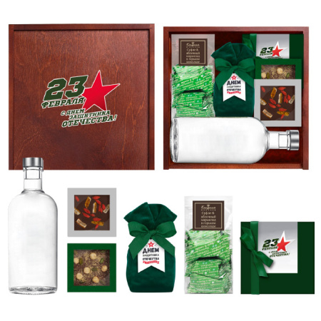 Набор конфет: ассорти, мармелад-суфле, шоколад, драже деревянная шкатулка 2690г