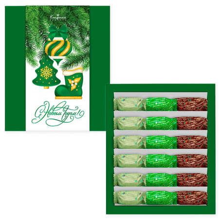 Подарок: конфеты глазированные 270г