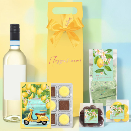 Набор: драже, конфеты ассорти, мармелад, мармелад-суфле в шоколаде