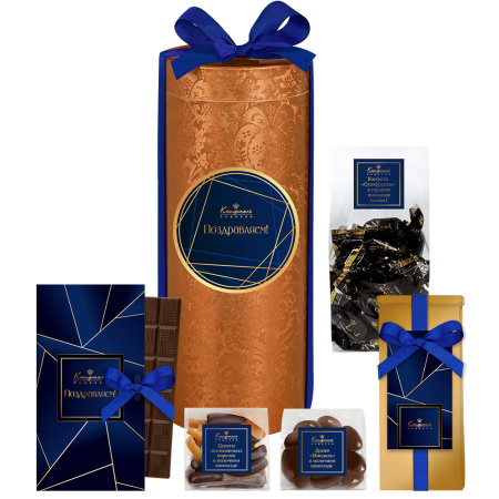Набор: шоколад, драже, конфеты, кофе