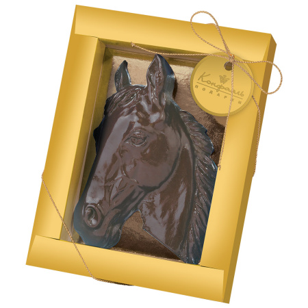 Шоколад молочный барельеф "Лошадь" 60г