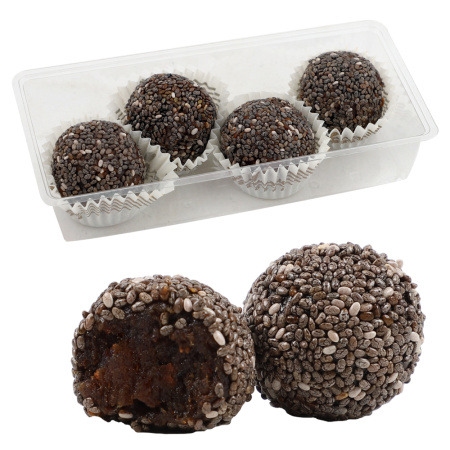 Лилаки конфеты ручной работы из хурмы с семенами чиа 40г