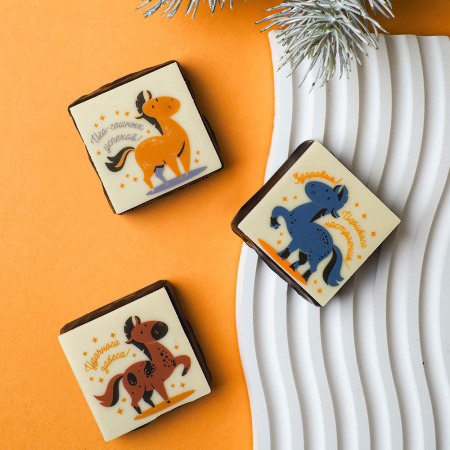 Суфле в горьком шоколаде с декором (ванильное, кофейное, шоколадное) 60г