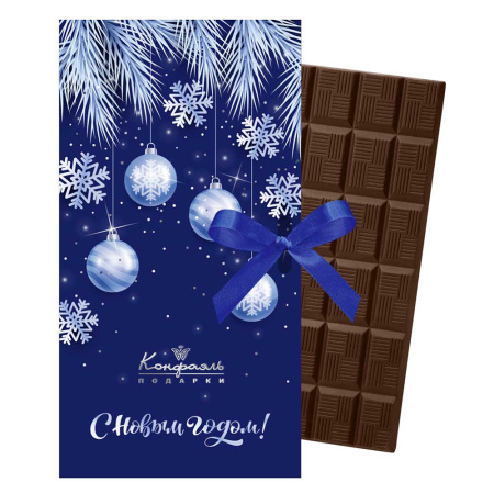 Открытка с молочным шоколадом с хрустящими вафлями 60г