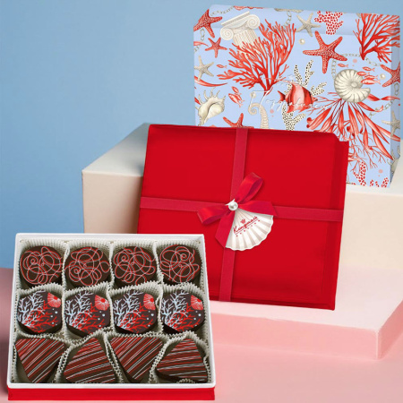 Конфеты глазированные горьким шоколадом "Суфле" 360г