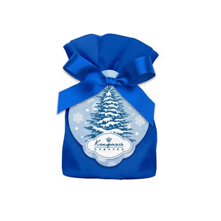 Подарочный мешок с драже "Миндаль" в молочном шоколаде 100г