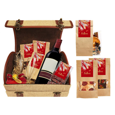 Подарочный набор Дилижанс: шоколад, конфеты, специи для глинтвейна 410г