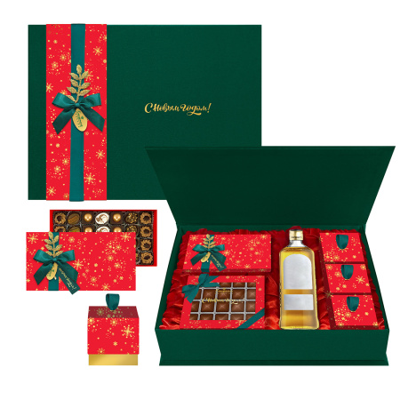 Набор с конфетами: ручной работы, ассорти, суфле, марципановые