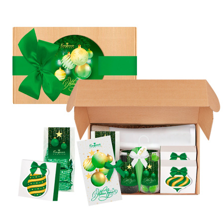 Подарочный набор малый: драже, мармелад, конфеты, чай 740г