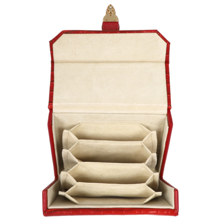 Шкатулка для украшений красная 12,5х5х10см