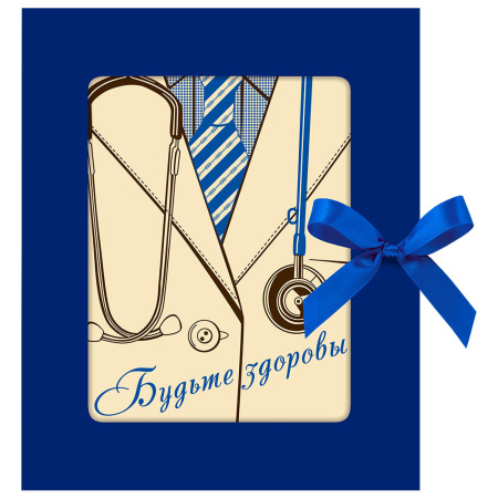 Открытка из белого шоколада