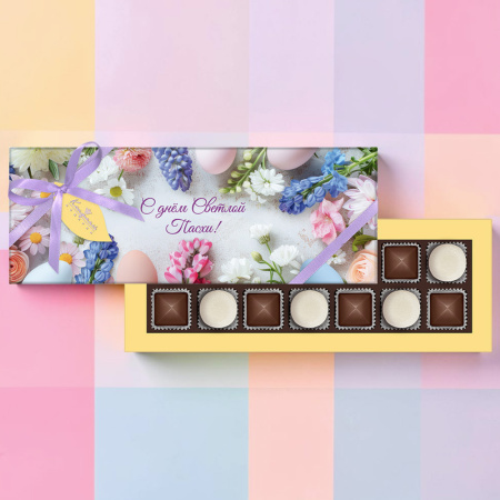 "С Днём Светлой Пасхи" набор конфет ассорти и мармелада
