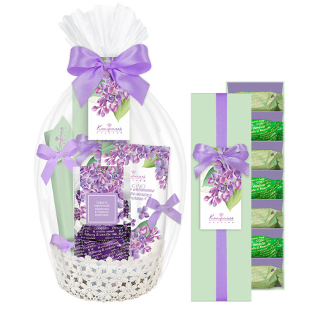 Подарочная корзина конфет и шоколада