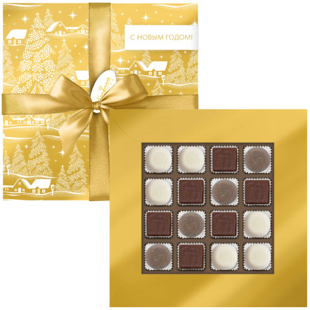 Набор золотой с конфетами суфле и мармеладом 210г