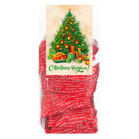 Домик с конфетами, шоколадным напитком, чаем, медом