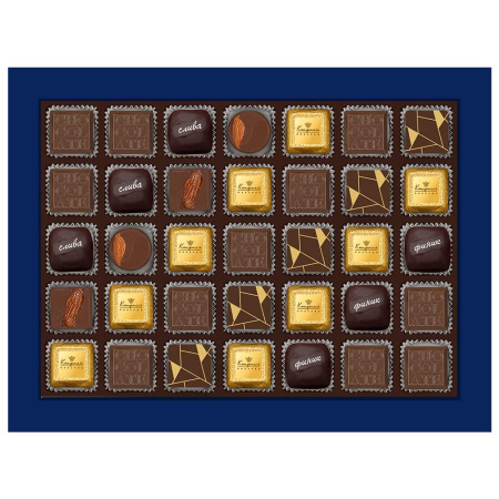 Набор: шоколад, сухофрукты, шоколадные конфеты "Ассорти" 355г