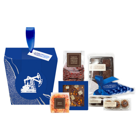 Набор: драже, мармелад-суфле, шоколад - "День нефтяника"