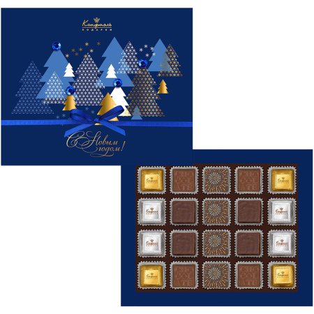 Шоколадные конфеты ассорти, ананасовое суфле 170г