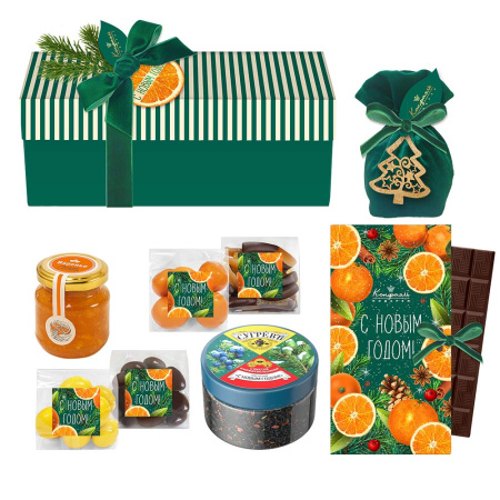 Набор шоколада и конфет: драже, ассорти, цукаты, варенье, чай