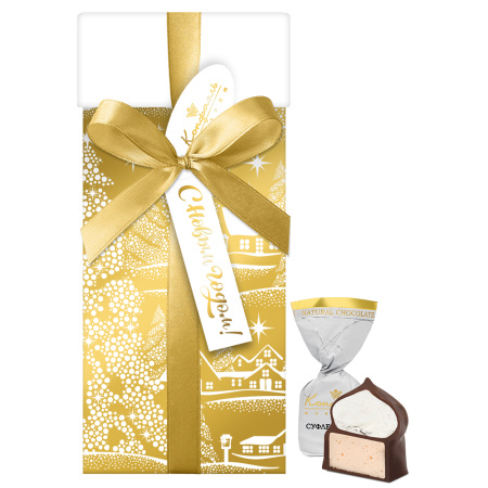 Набор золотой с конфетами суфле-безе 165г