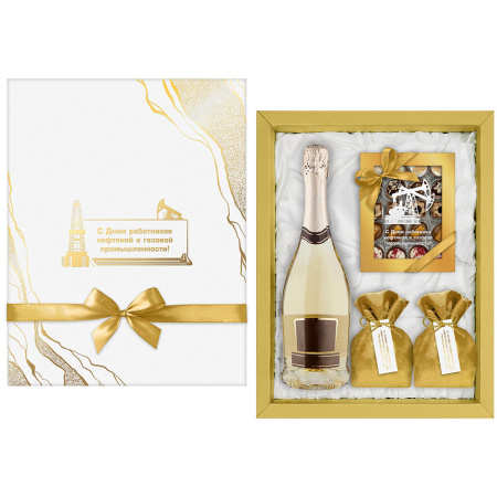 Набор конфет ручной работы, ассорти и драже "День нефтяника"