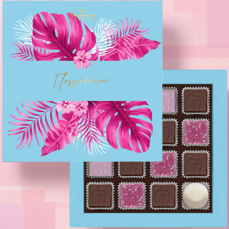 Набор шоколадных конфет ассорти, мармелада и суфле 145г