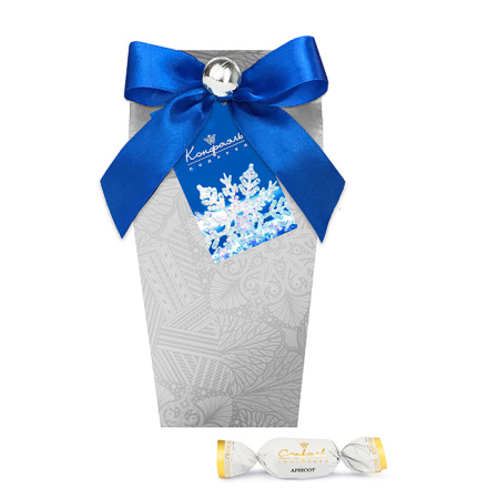 Сладкие минуты серебро: конфеты глазированные "Сухофрукты" абрикос 155г