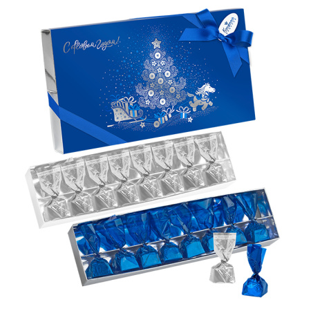 Подарочный набор шоколада с фундуком, конфет ассорти" 160г