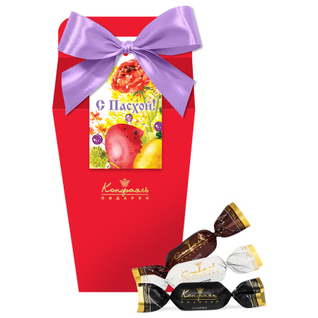 Сухофрукты в шоколаде набор с Пасхой 155г