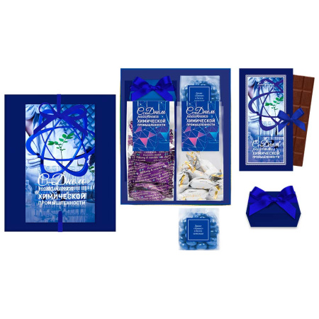 Набор с конфетами: сухофрукты, суфле-мармелад, шоколад, драже