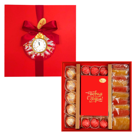 Подарочный набор: шоколад, мармелад, конфеты, чай 540г Подарочный набор: шоколад, мармелад, конфеты, чай 540г