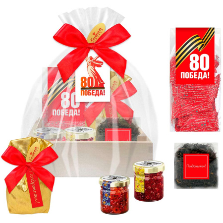 Шкатулка с конфетами: драже, варенье, чай