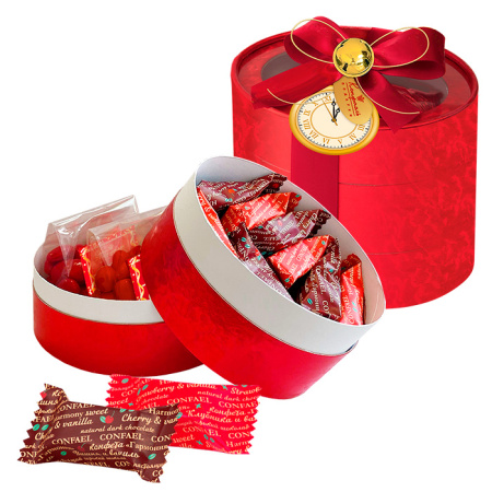 Подарочная коробка конфет: драже, конфеты глазированные 285г Подарочная коробка конфет: драже, конфеты глазированные 285г