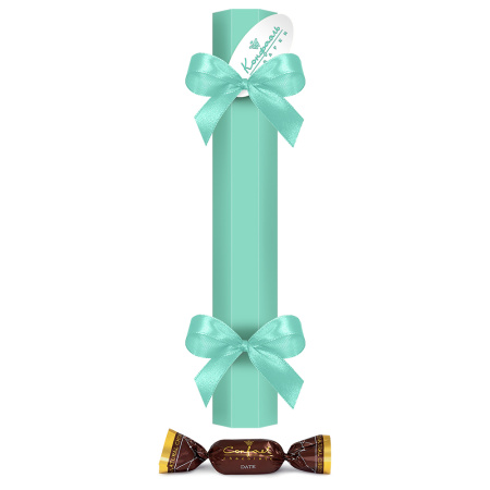 Мини набор бирюзовый с сухофруктами в шоколаде